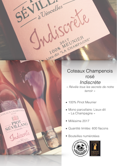 Indiscrète - Côteaux Champenois Rosé 2017